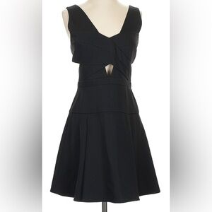 BCBGMaxAzria One Shoulder Black Dress